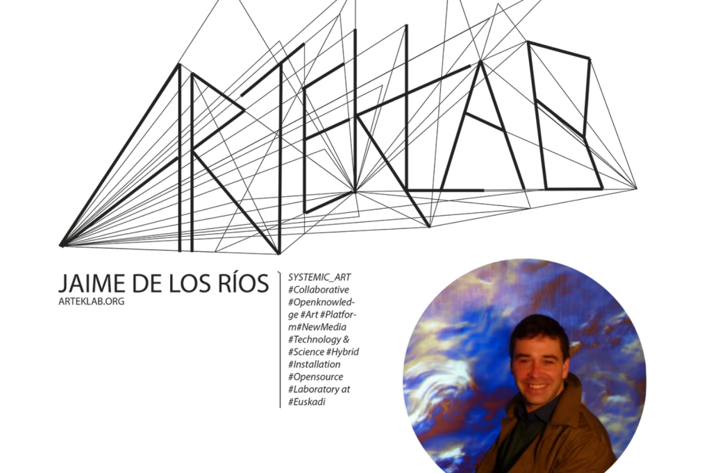 Flyer Digital art, 3D printing and recycling technologies by Jaime de los Ríos
